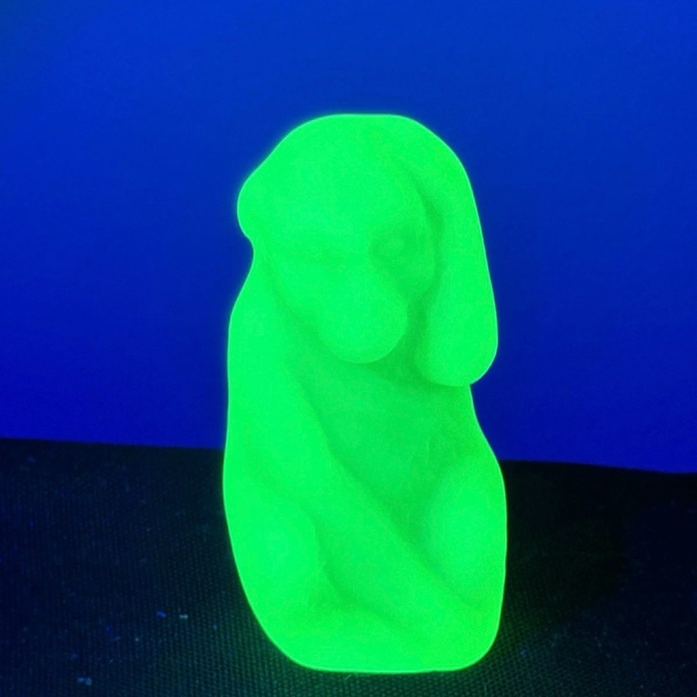 uranium glass vaseline glass monkey